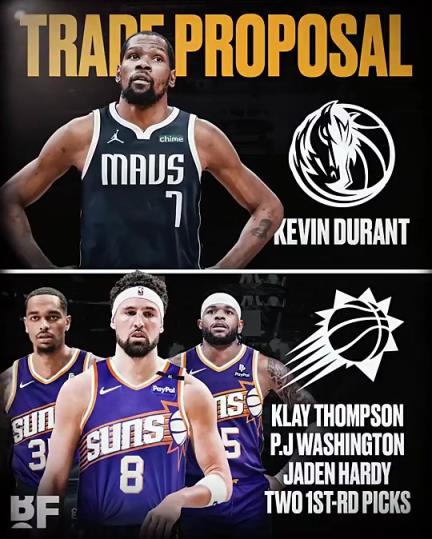 和歐文濃眉組三巨？美媒：獨行俠可用克萊+PJ+哈迪+倆首輪去換KD